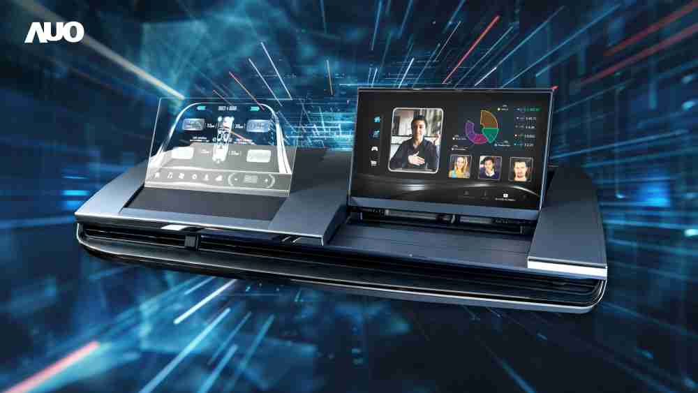 918.COMMicro LED Display HMI解决方案打造透明Micro LED前座仪表，，，，呈现信息并保留驾驶视野开阔；亦为副驾驶座乘客打造收放自如的Micro LED屏幕，，在不影响显示质量的前提于显示区内建镜头，，，，让用户能与视讯对象直接眼神接触，，，，提供绝佳的双向沟通体验